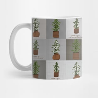 Christmas Pattern Tree And Snow Mug